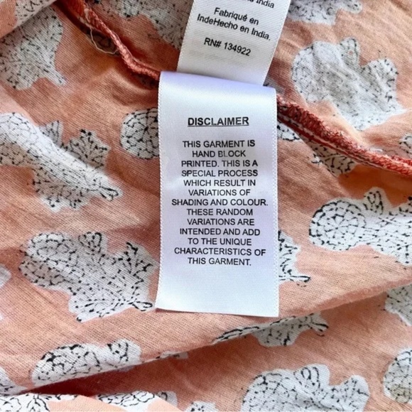 Emerson Fry Augusta Short caftan in little marigolds organic - Picture 7 of 7